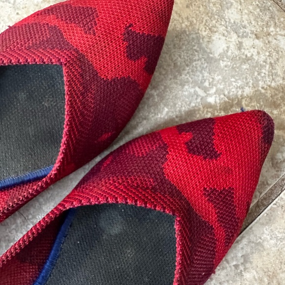 Rothy's Red and Blue Patterned Flats - Picture 3 of 4